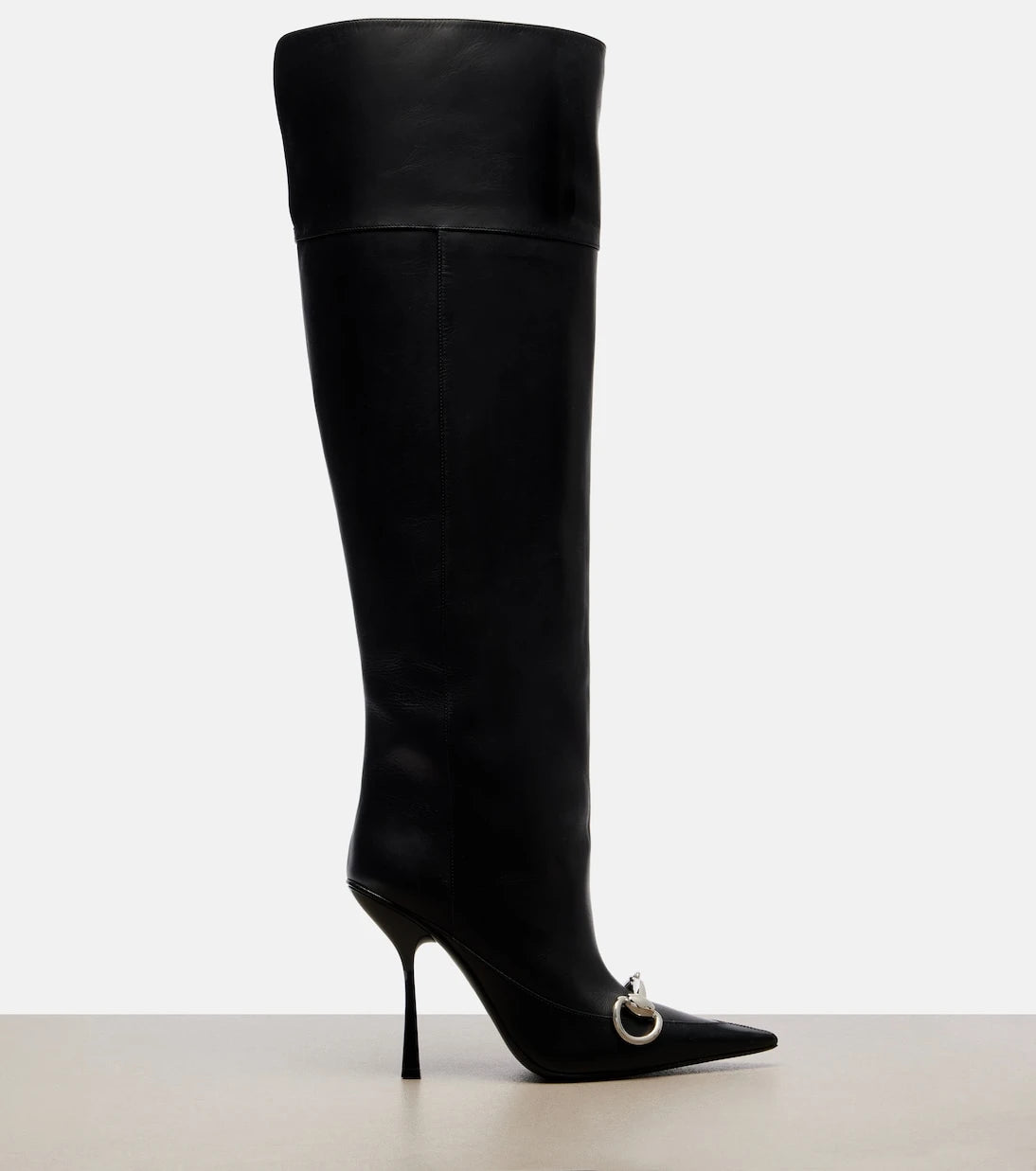 Gucci - Boulevard Horsebit leather knee-high boots