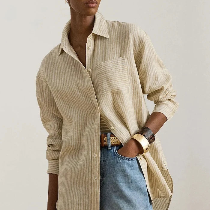 Lauren Ralph Lauren kadın pamuklu gömlek