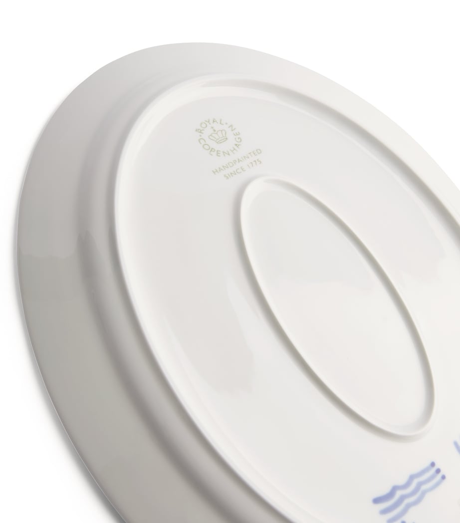 Royal Copenhagen Blue Fluted Mega Oval Dish (34cm)