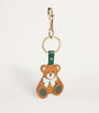 Multi Leather Keyring Harrods Bear