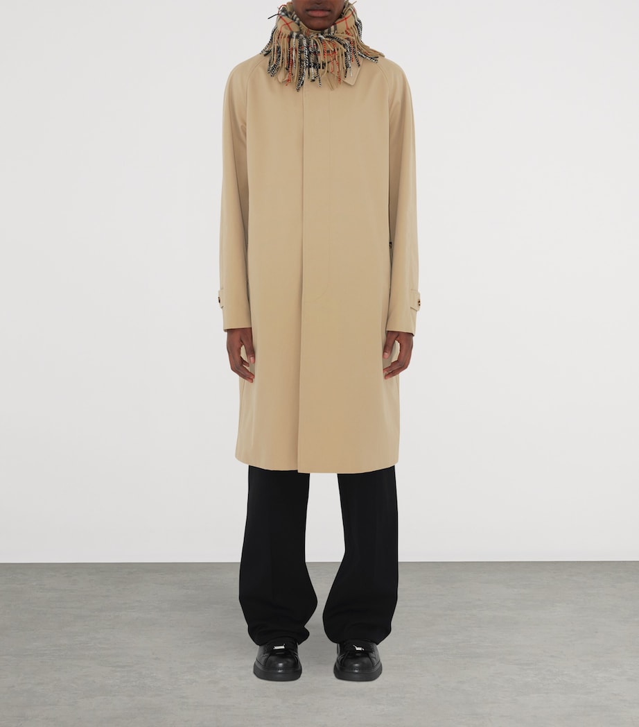 Burberry Beige Cashmere Check Happy Scarf