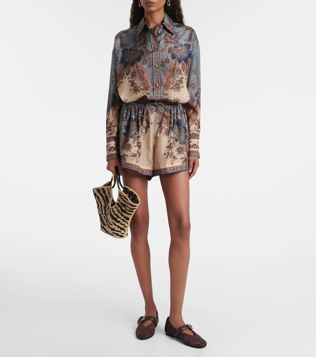 Zimmermann - Helix braided leather ballet flats