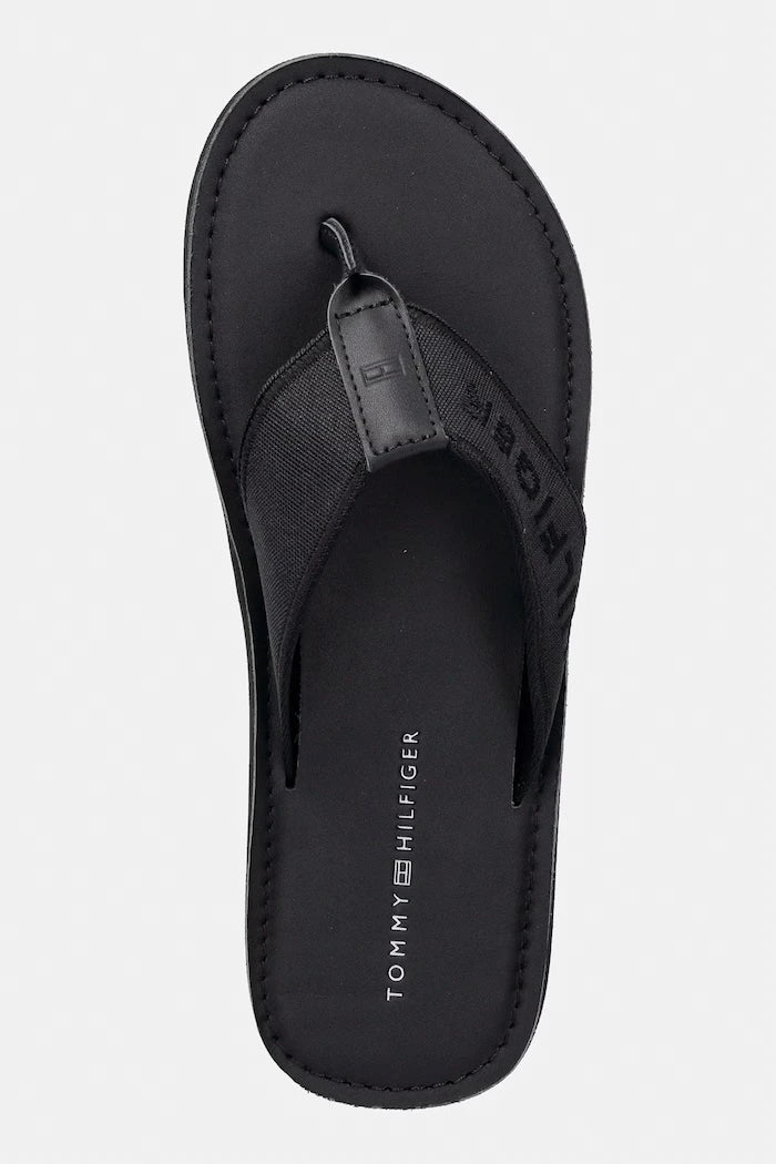 Tommy Hilfiger Erkek Parmak Arası Terlik HILFIGER LEATHER BEACH SANDAL