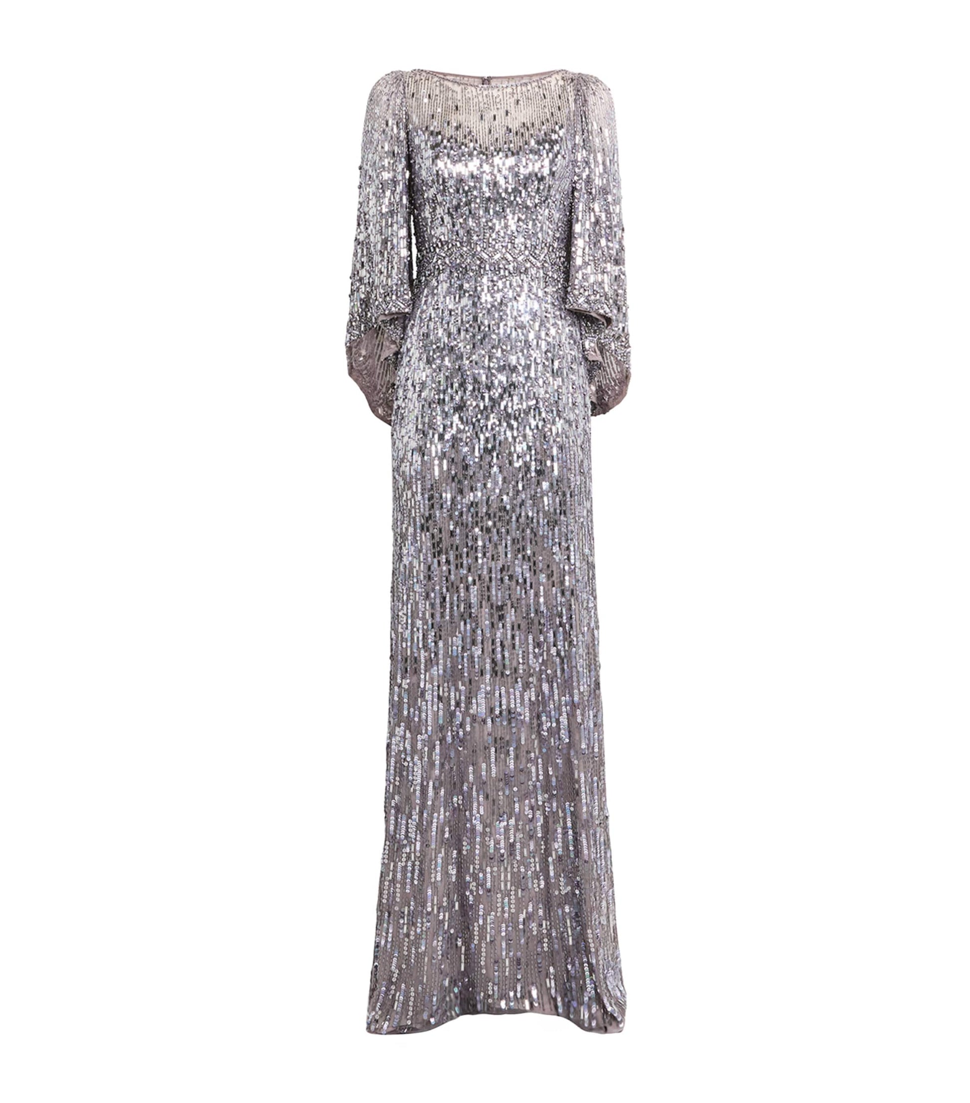 Jenny Packham Metallic Embellished Ines Gown