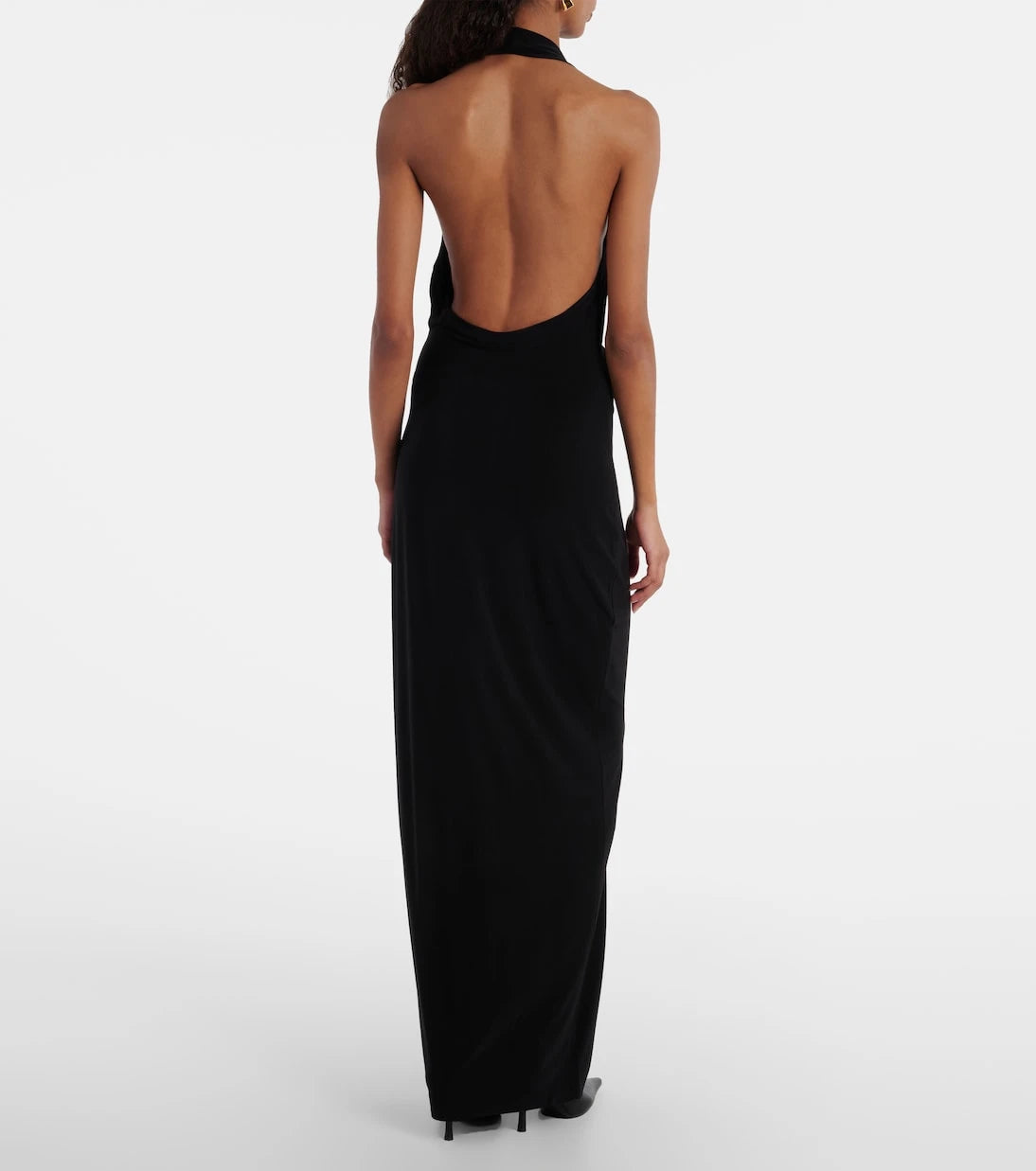 Norma Kamali - Halterneck maxi dress