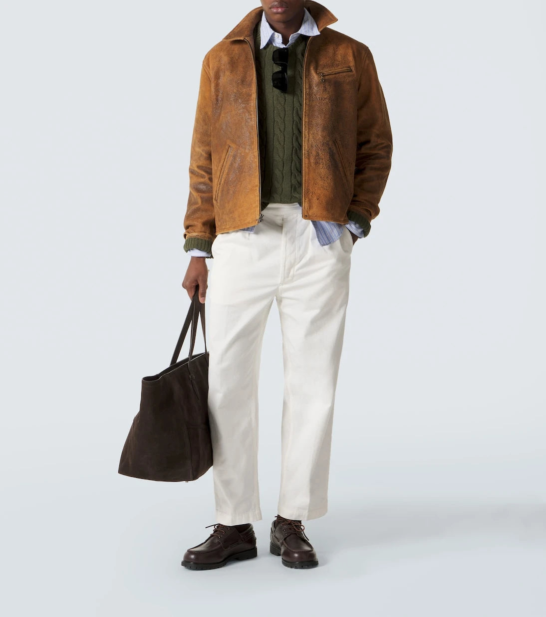 Polo Ralph Lauren - سترة قطنية بنقشة الكابل