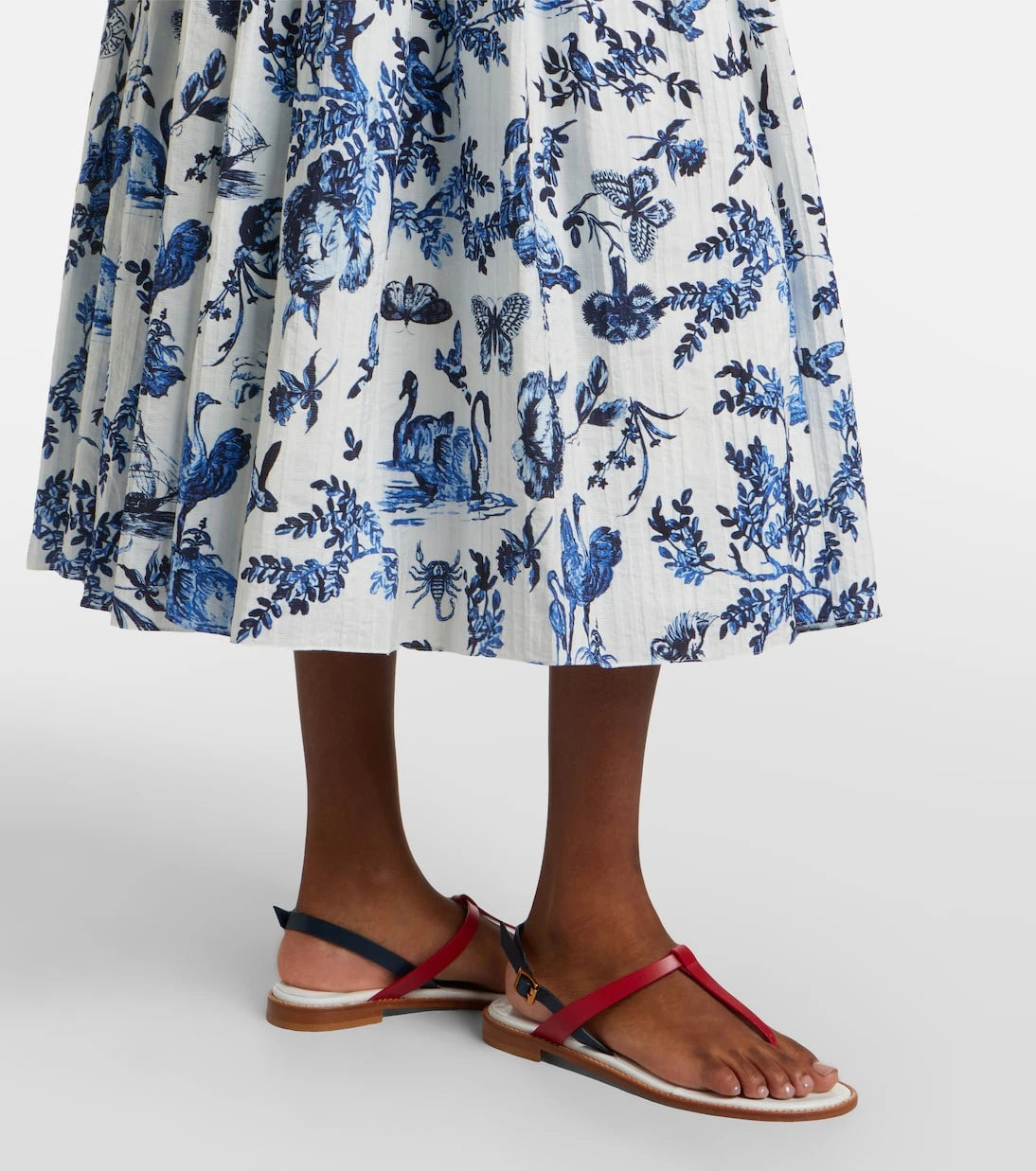 Erdem - Floral jacquard midi skirt
