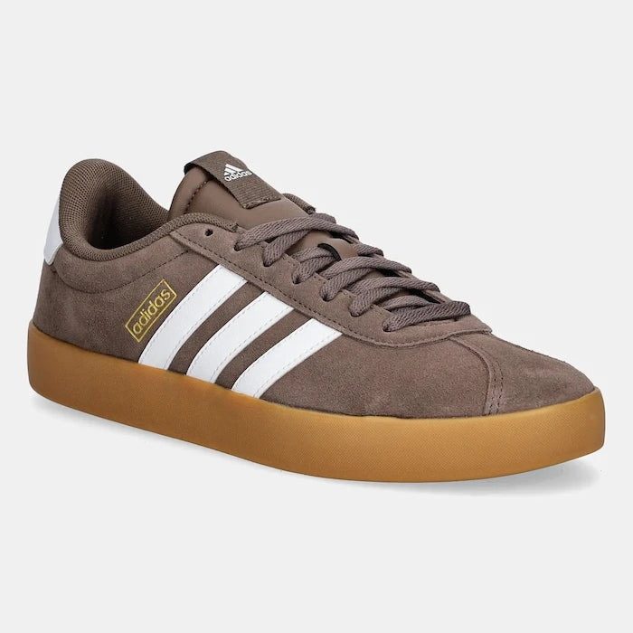 Маратонки от набук adidas Vl Court