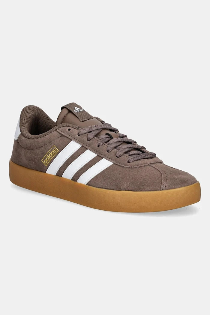 Маратонки от набук adidas Vl Court
