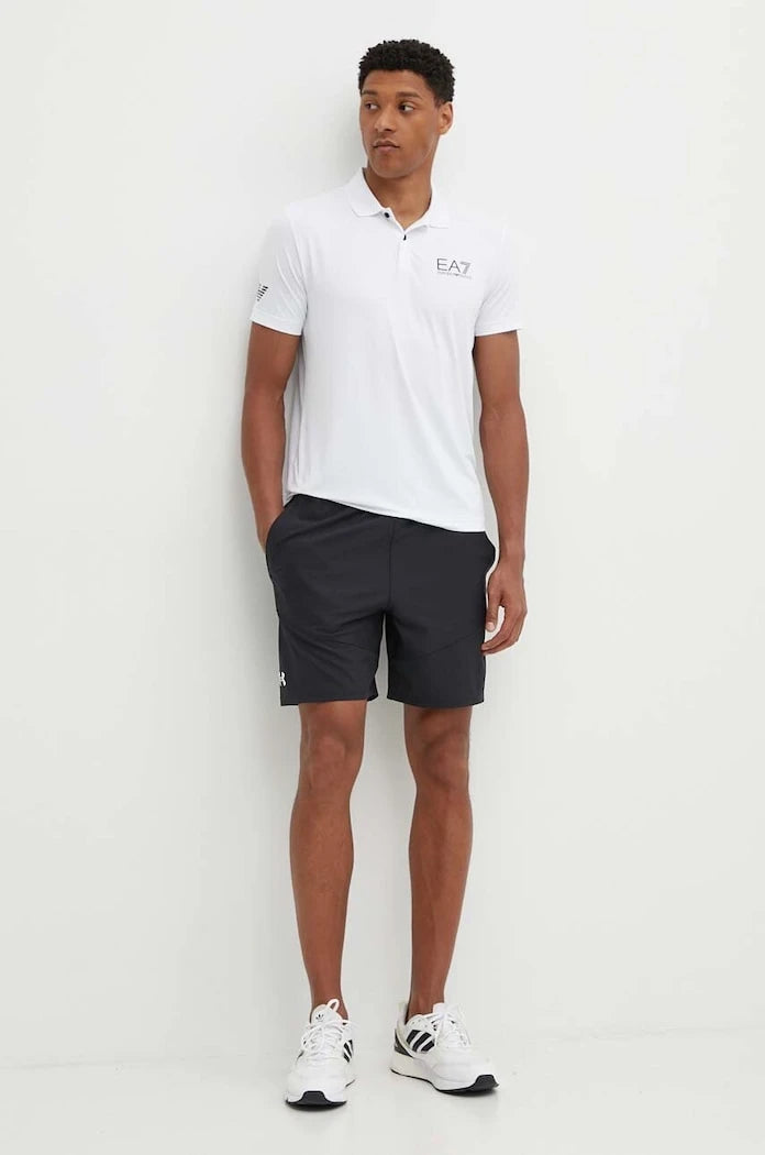 EA7 Emporio Armani antrenman yakalı tişört