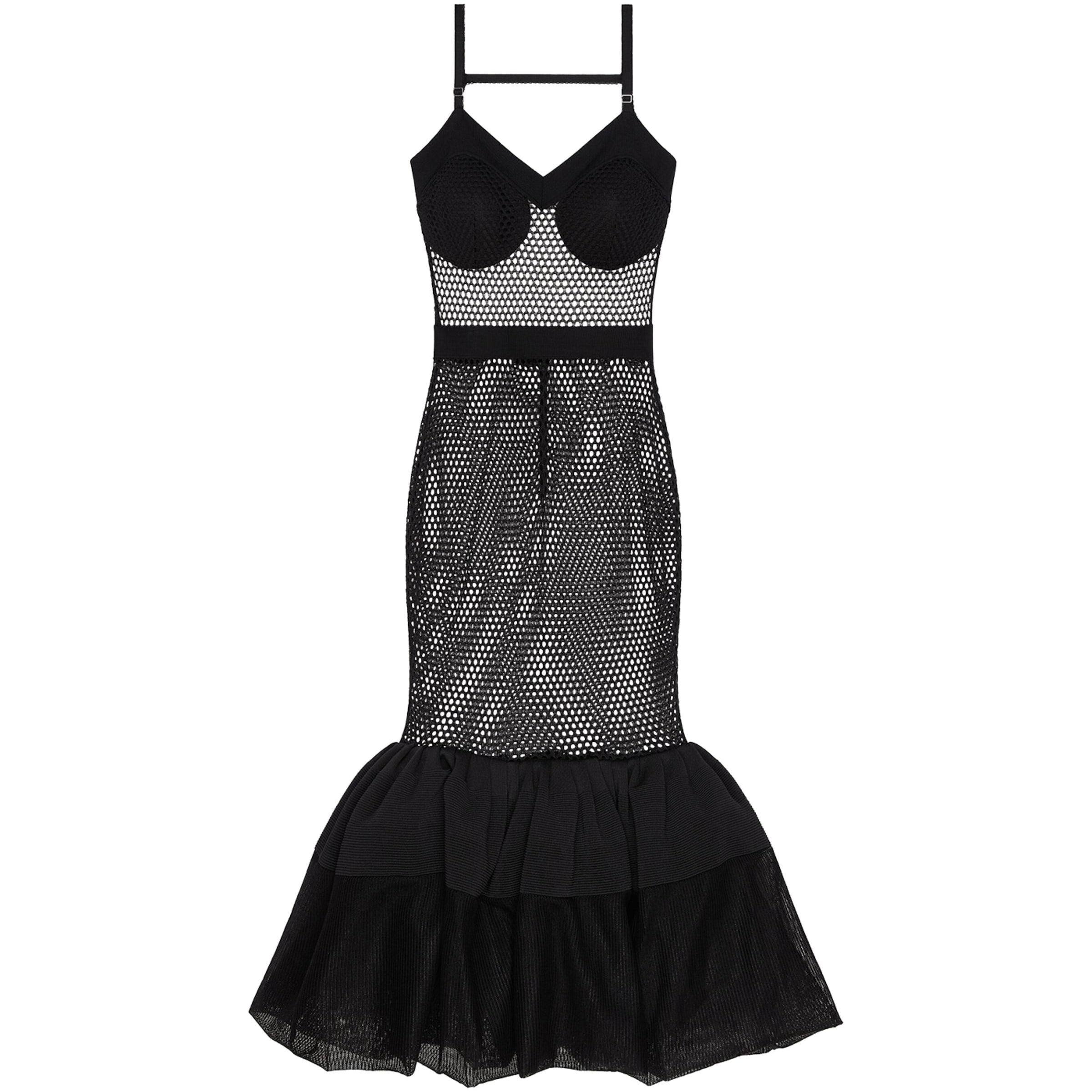 Givenchy Black Knit Midi Dress