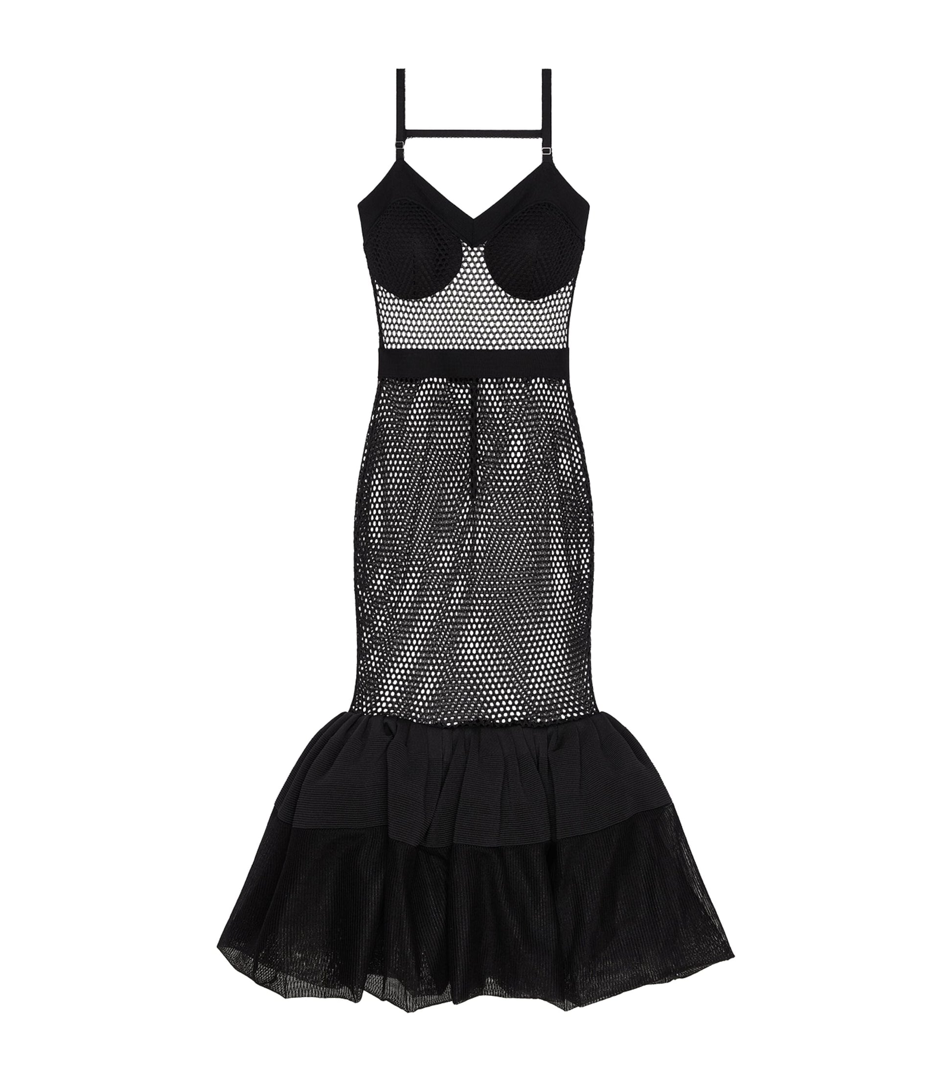 Givenchy Black Knit Midi Dress