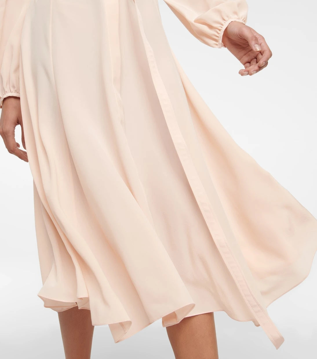 Chloé - Ruffled silk shirt dress