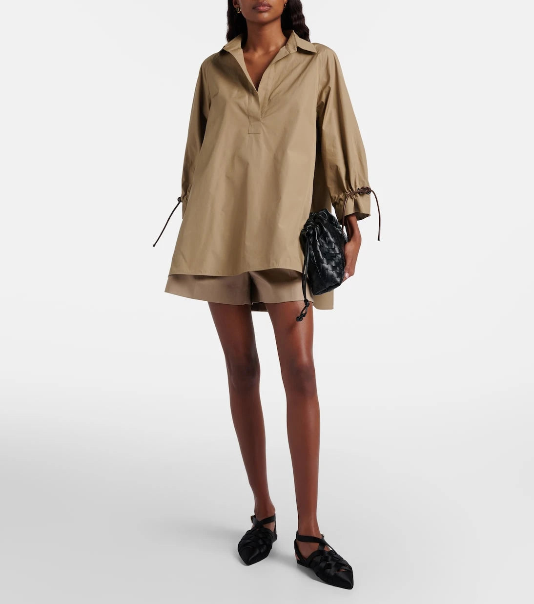 Max Mara - قميص أدورني من قطن البوبلين
