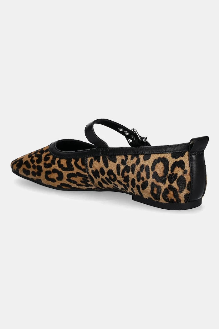 Tommy Jeans MARYJANE LEOPARD BALLERINA Deri Babet