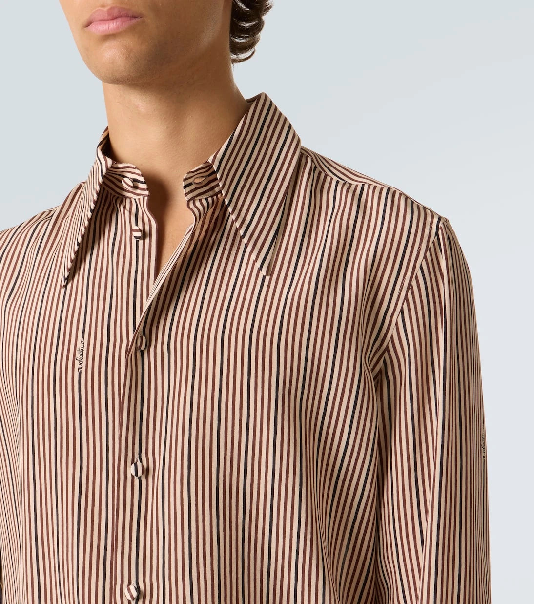 Valentino - Striped silk shirt