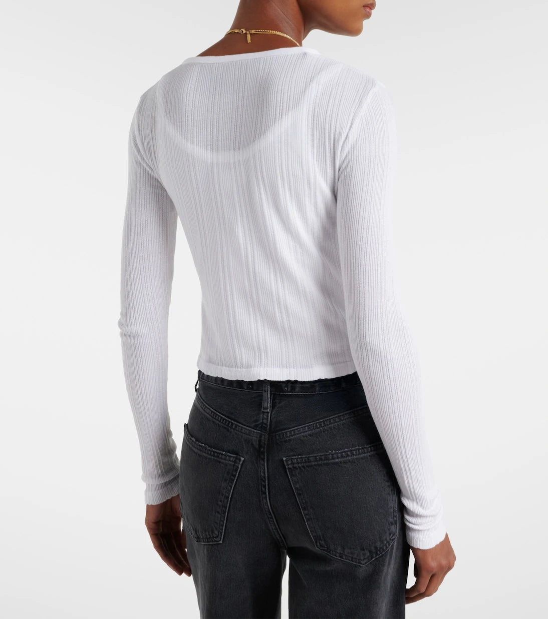 Velvet - Drew cotton-blend pointelle cardigan