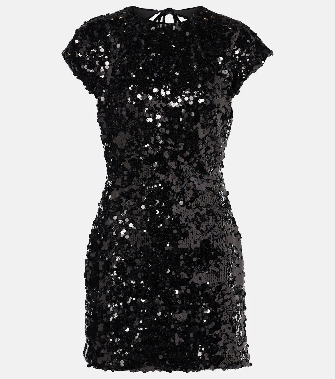 Ganni - Sequined velvet minidress