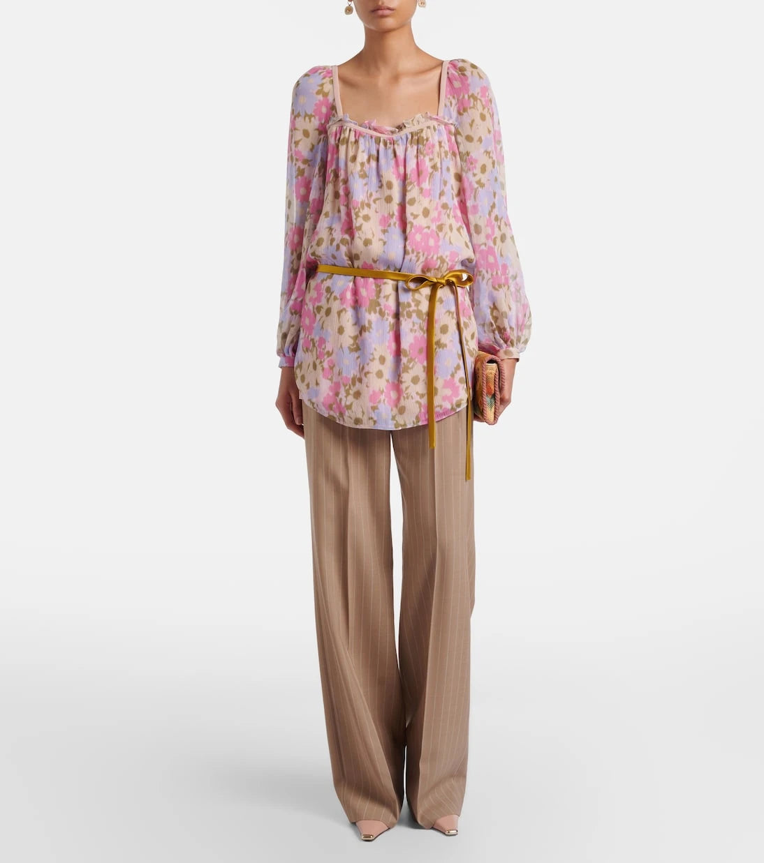 Valentino - Floral silk georgette blouse