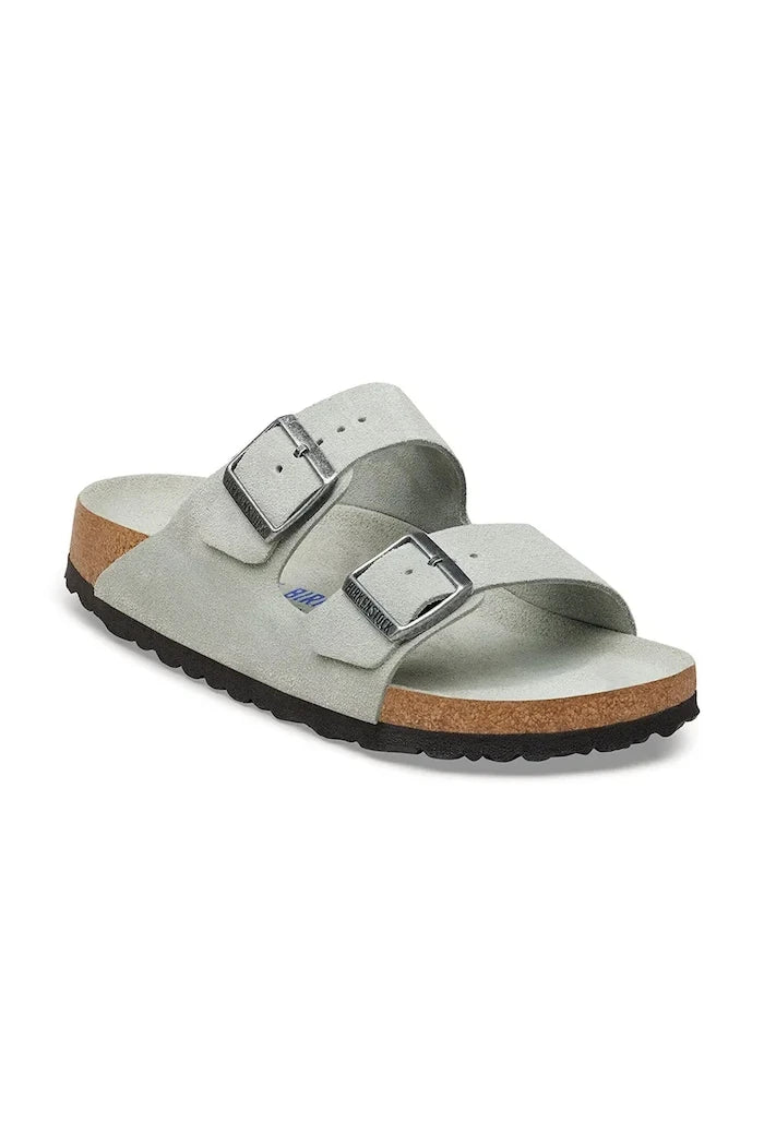 Birkenstock чехли дамски от велур Arizona