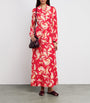 Hayley Menzies Red Silk Jimi Maxi Dress