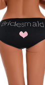 Rhinestone Bridesmaid Boy Shorts Panties