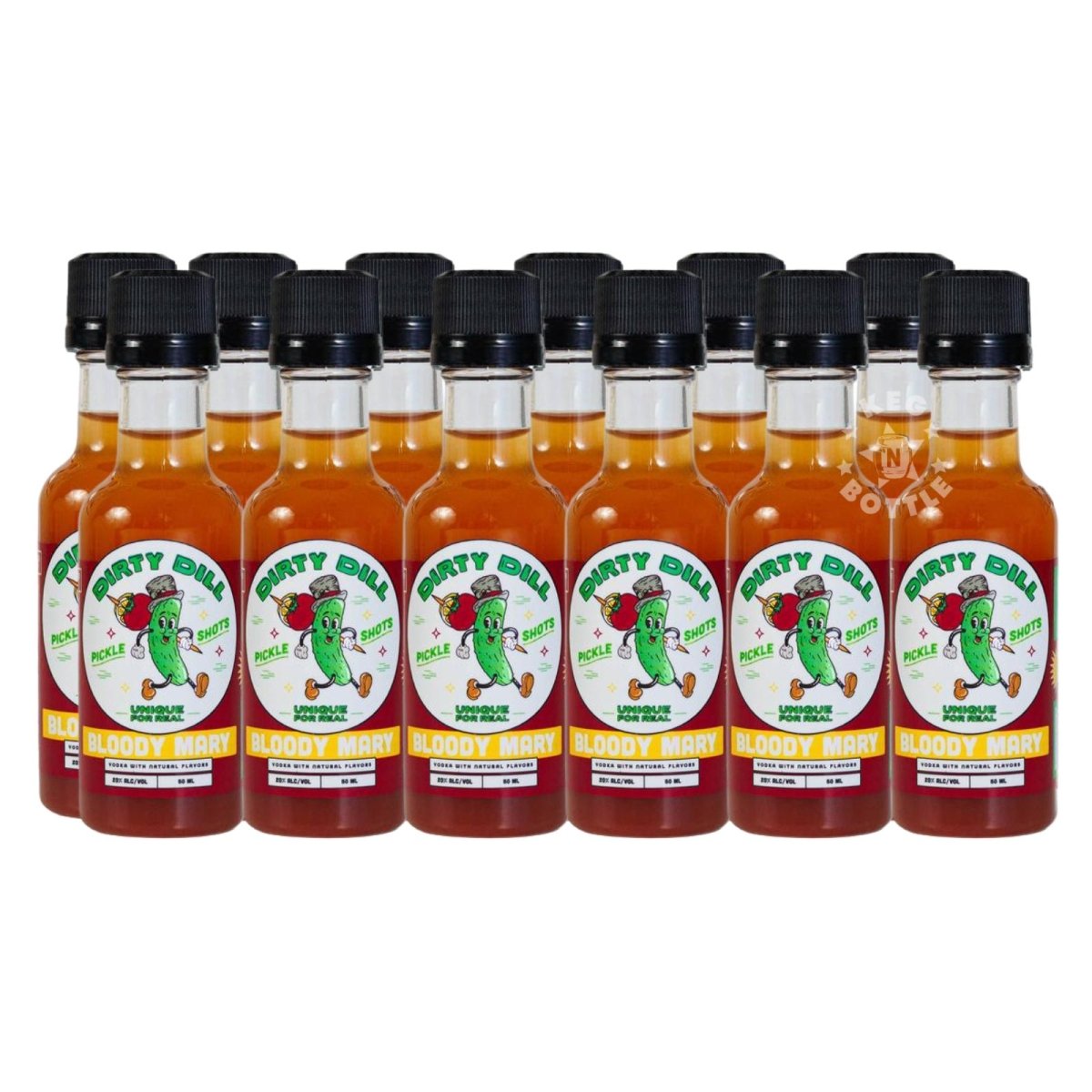 Dirty Dill Bloody Mary Flavored Vodka Miniatures (12 Pack)