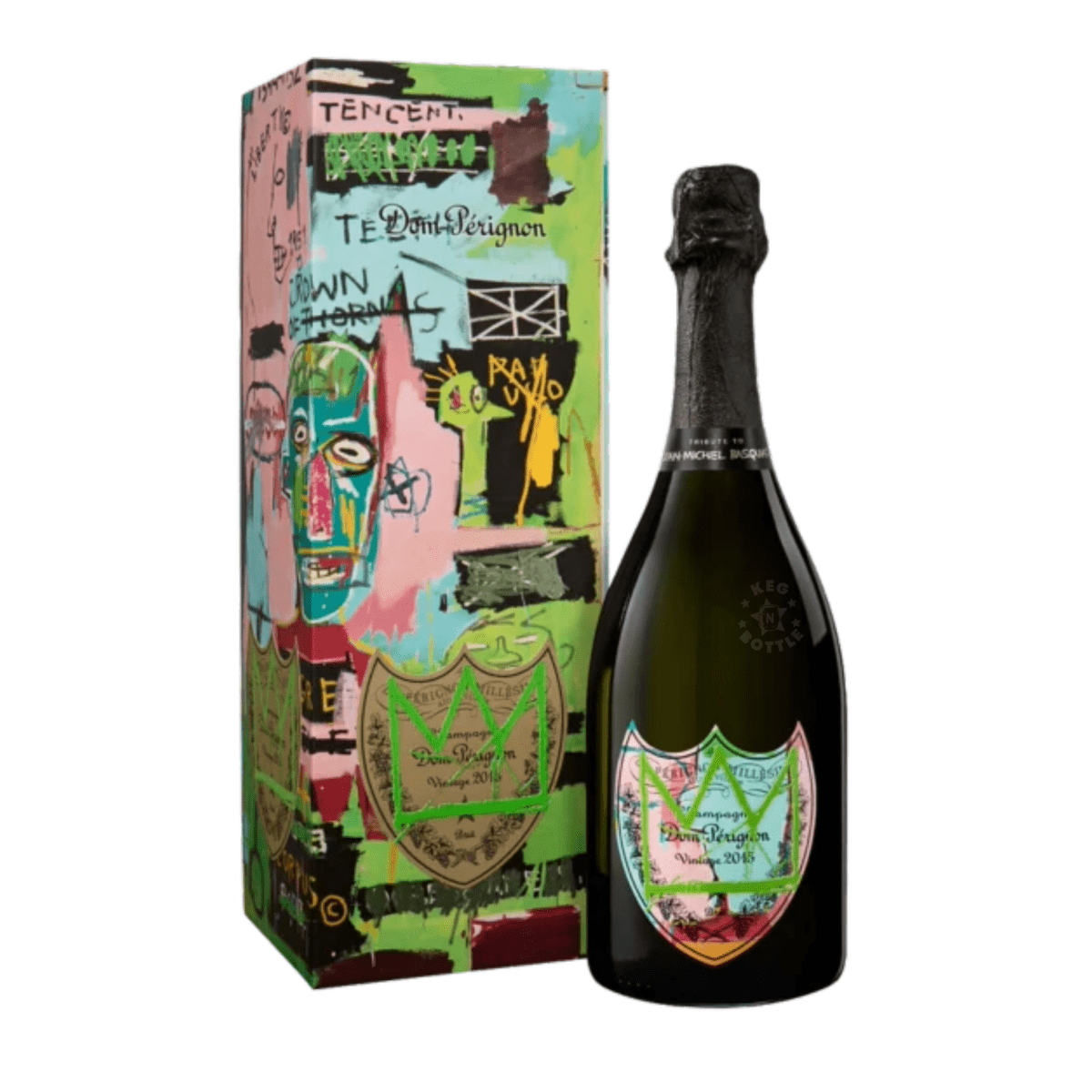 Dom Perignon 2015 Jean-Michel Basquiat "Green" Limited Edition Champagne (750mL)