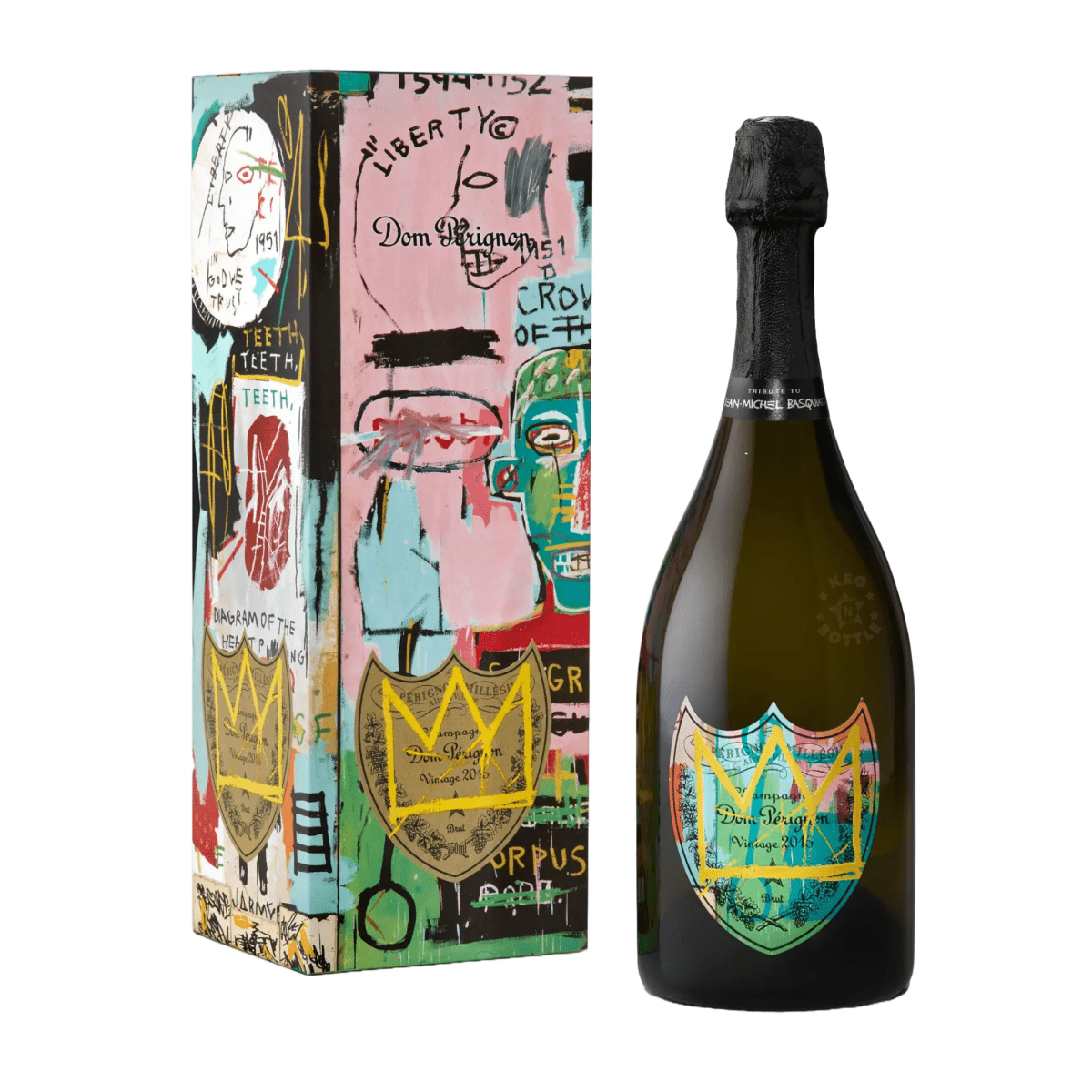 Dom Perignon 2015 Jean-Michel Basquiat "Yellow" Limited Edition Champagne (750mL)
