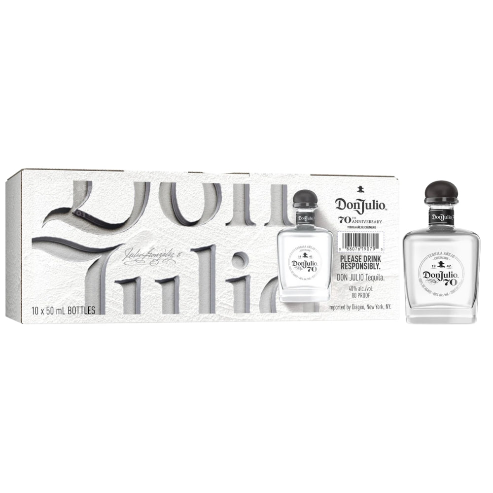 Don Julio 70th Anniversary Anejo Cristalino - 10 Pack (10 x 50 ml)