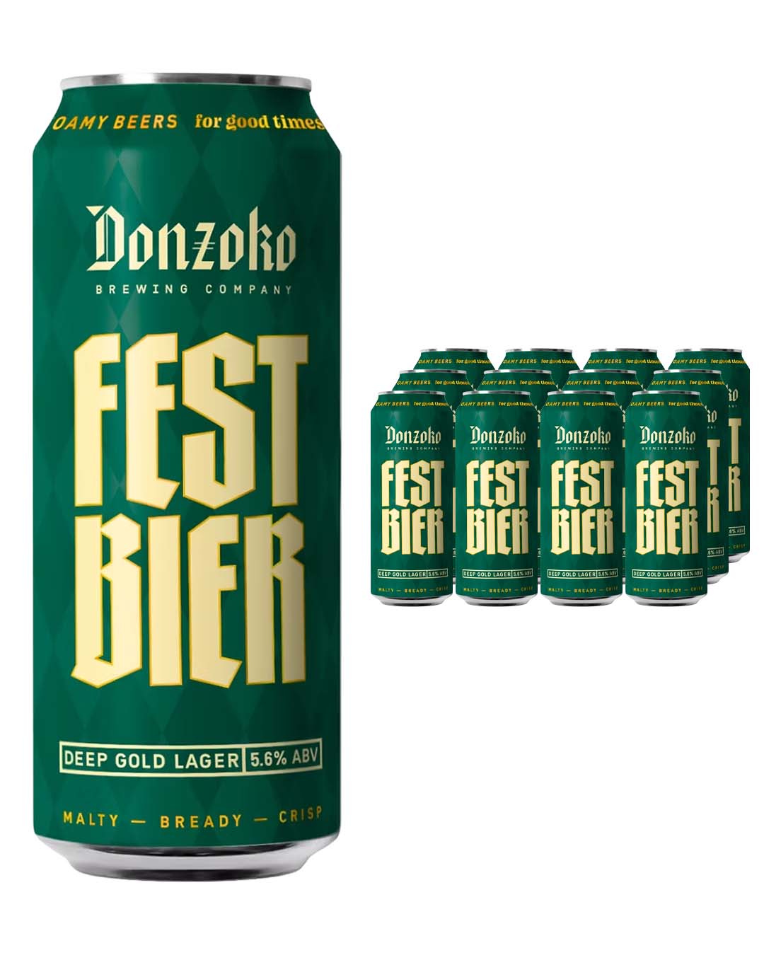 Donzoko Festbier Lager Can Multipack, 12 x 440 ml