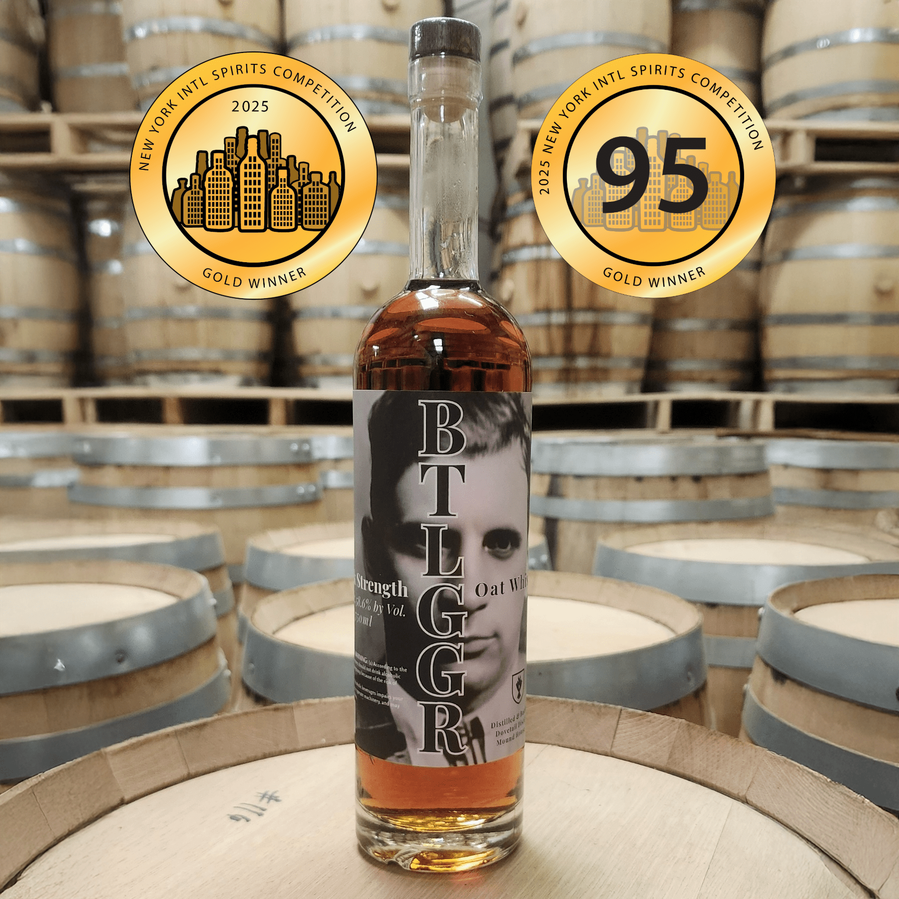 Dovetail Btlggr Cask Strength Oat Whiskey (750 ml)