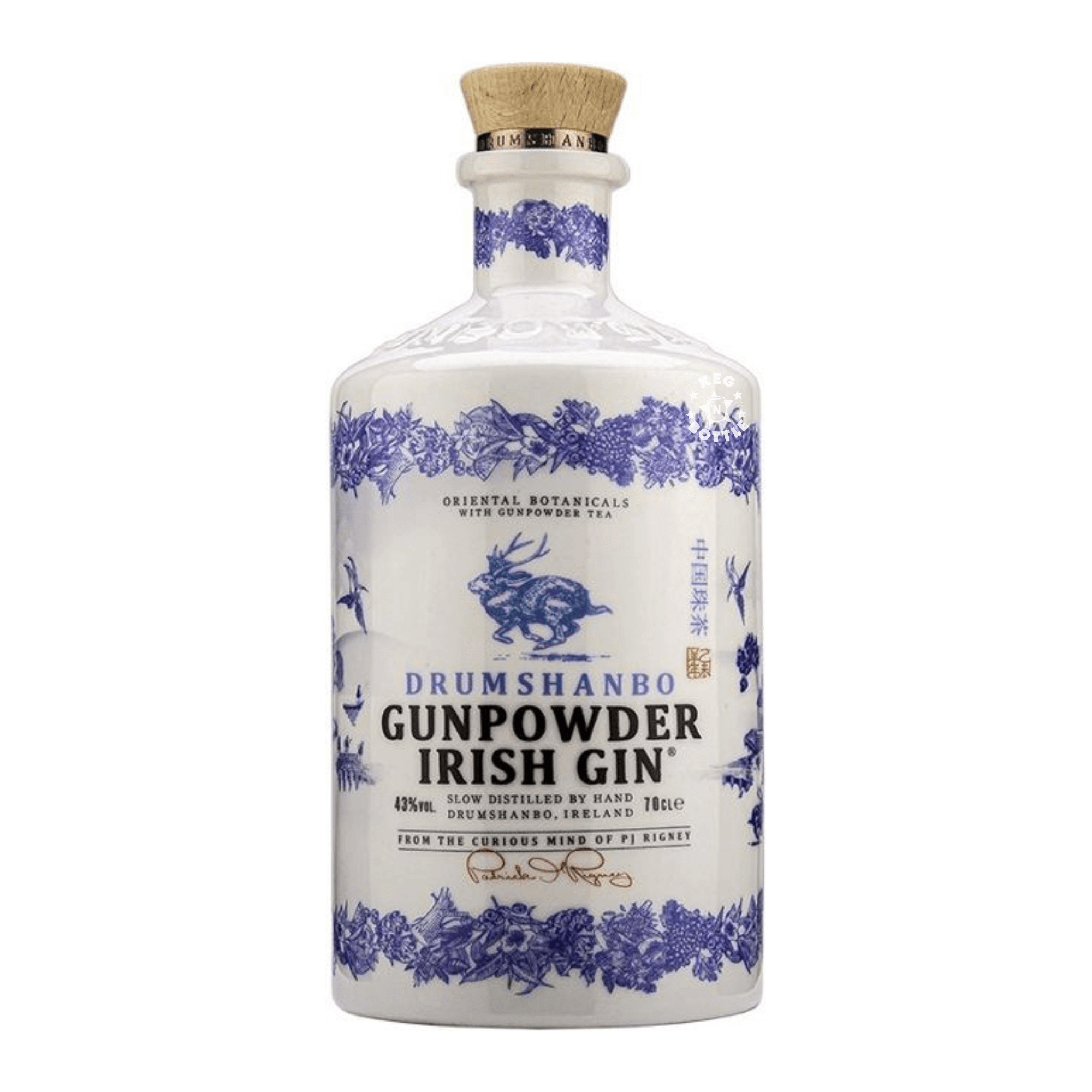 Drumshanbo Ceramic Gunpowder Irish Gin (750 ml)