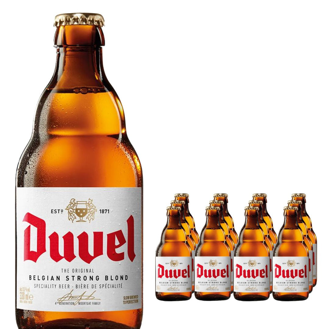 Duvel Belgian Strong Blond Beer Multipack, 12 x 330 ml