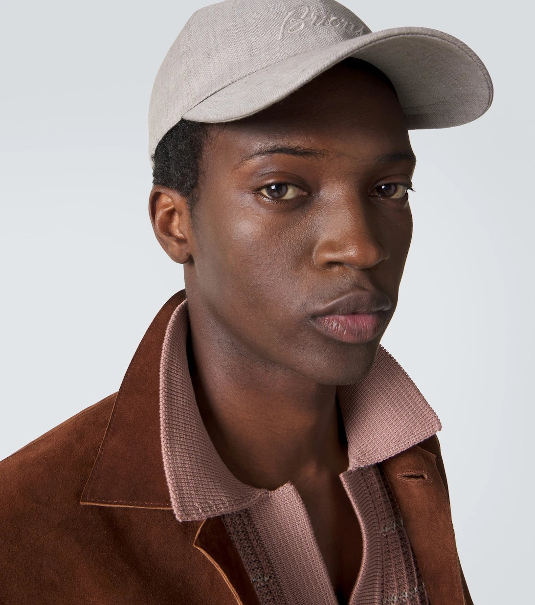 Brioni - Logo linen and wool baseball cap