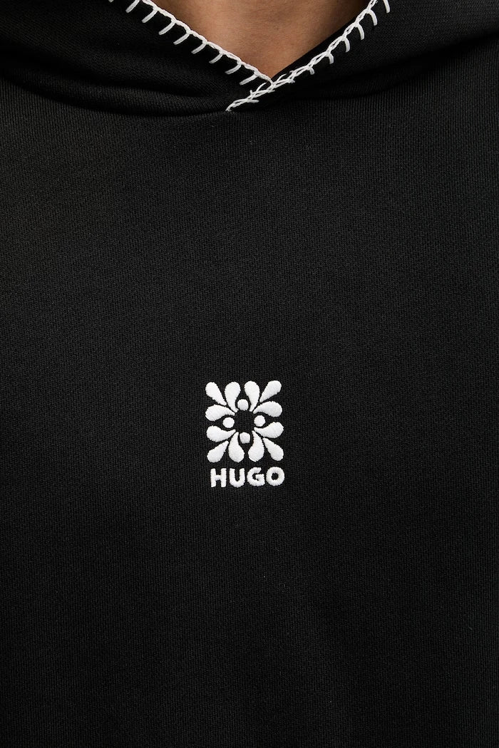 HUGO erkek pamuklu Darohood sweatshirt