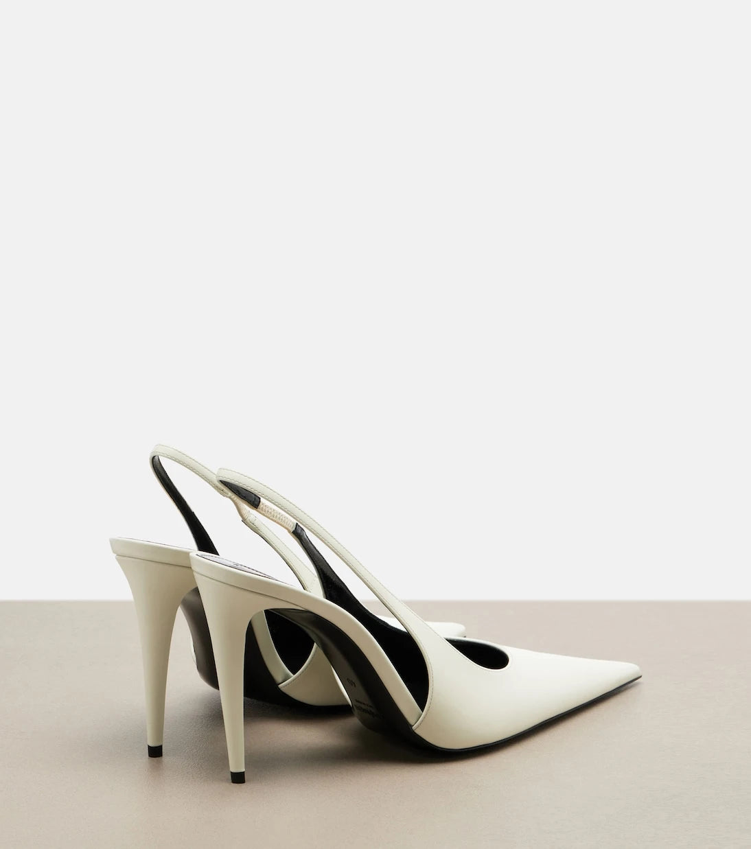 Saint Laurent - Guermantes patent leather slingback pumps