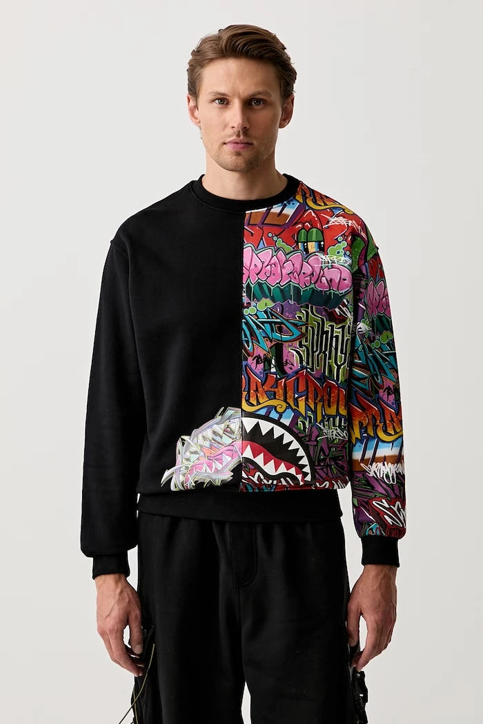 Sprayground уголемен суичър от памук