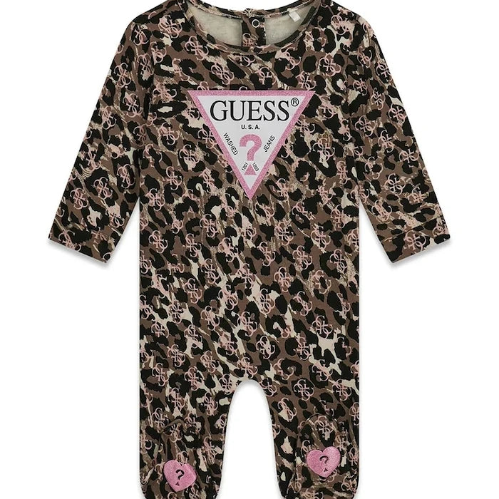 Guess bebek pamuk ve elastan uyku tulumu