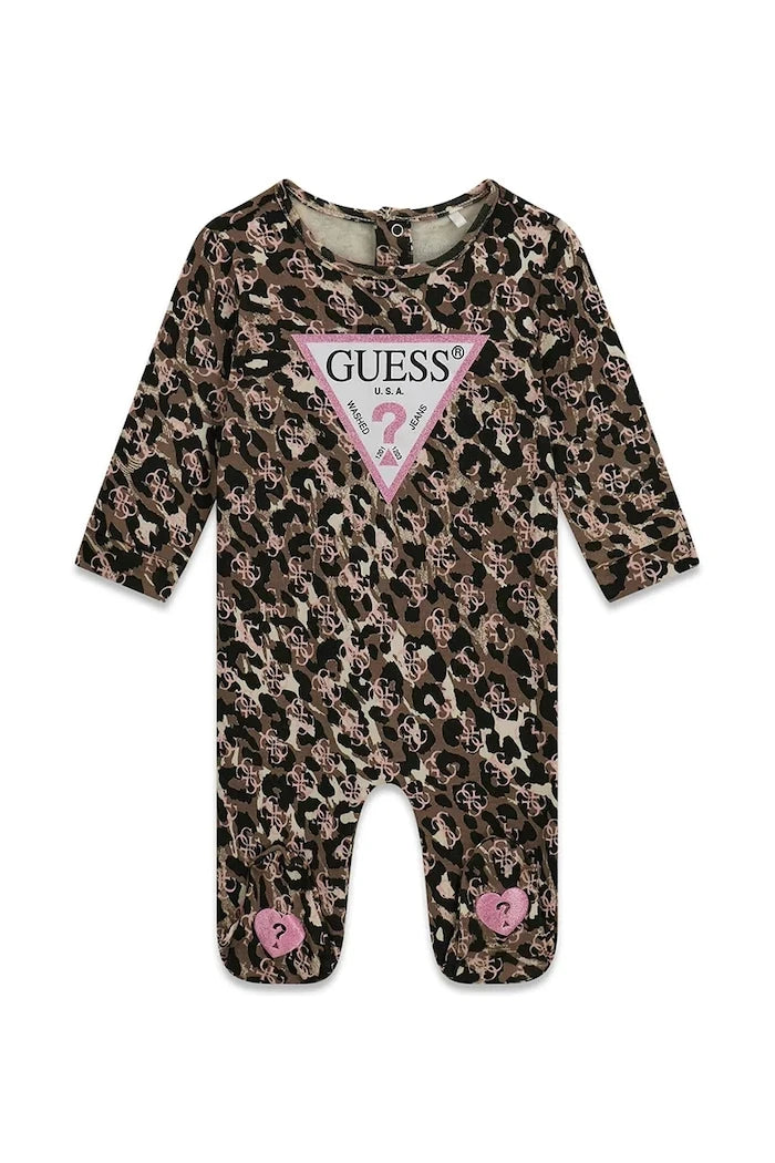 Guess bebek pamuk ve elastan uyku tulumu