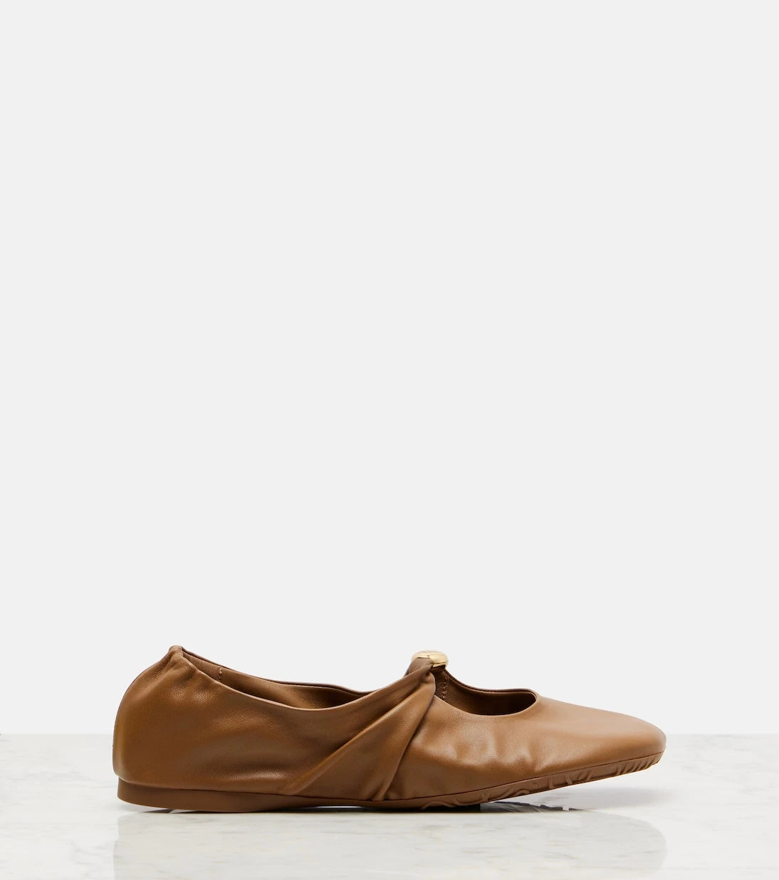 Loewe - Pebble leather ballet flats