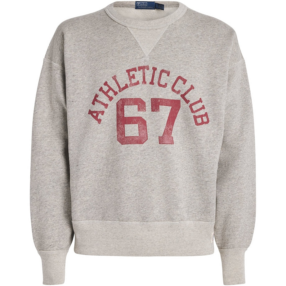 Polo Ralph Lauren Grey Cotton 67 Logo Sweatshirt