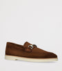 Suede Horsebit Loafers