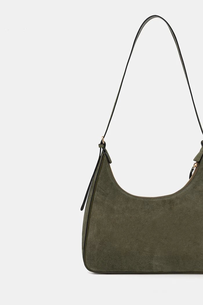 Pinko süet kadın tote çanta