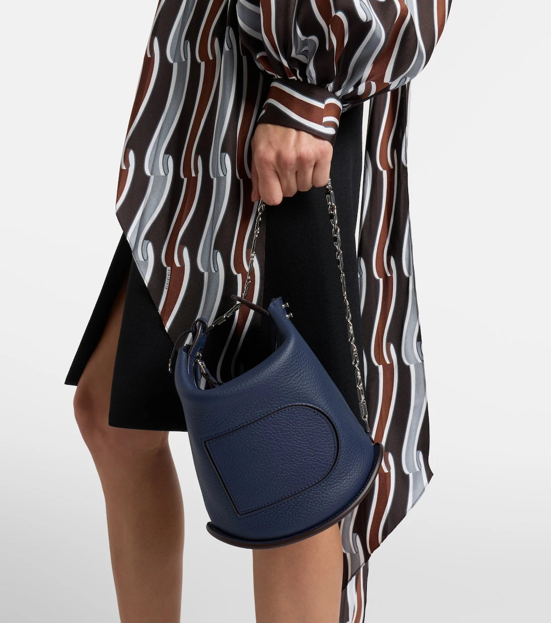 Delvaux - Pin Twist Medium leather crossbody bag