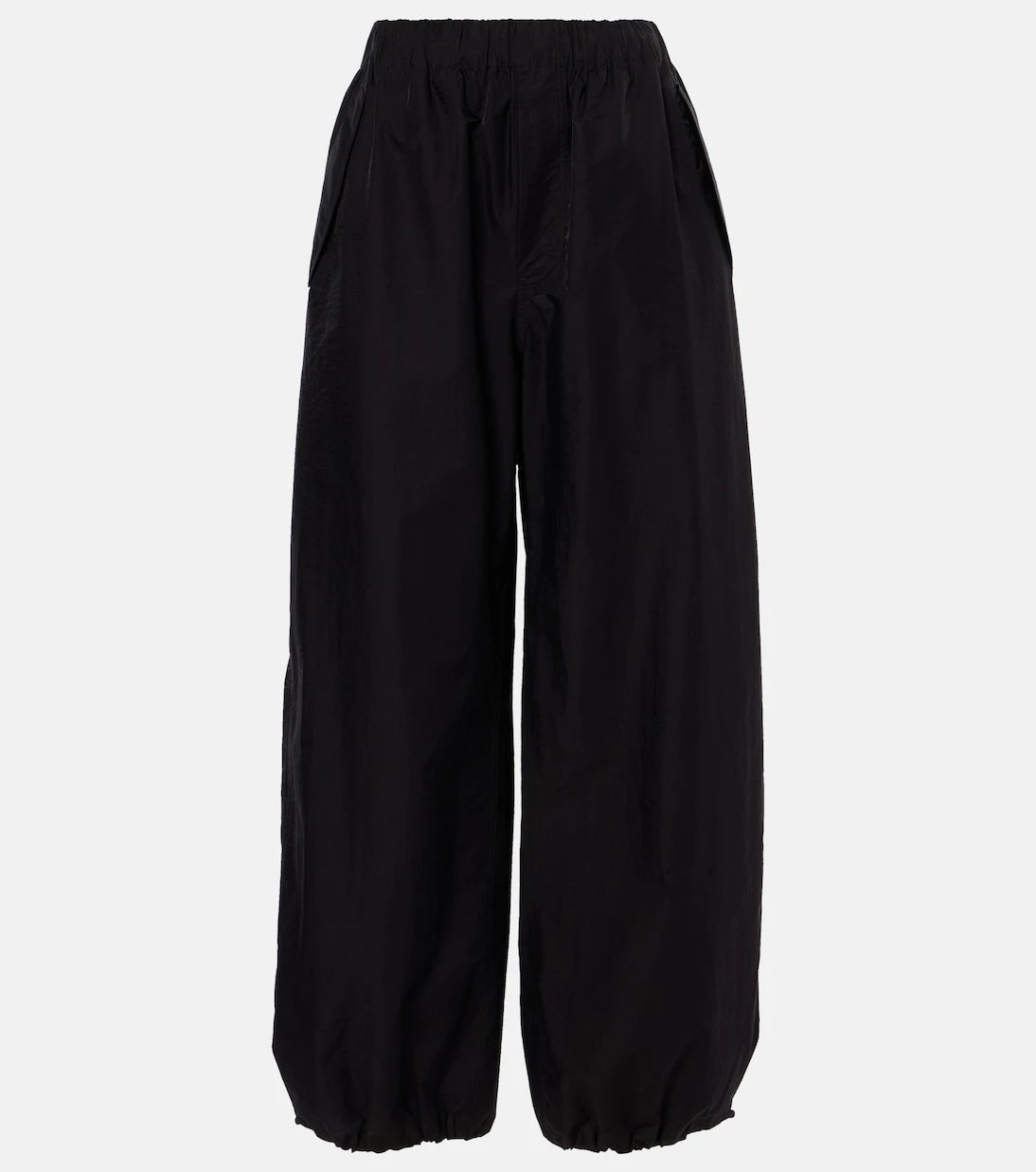 Wardrobe.NYC - بنطلون بساق واسعة وخصر مرتفع من مزيج القطن