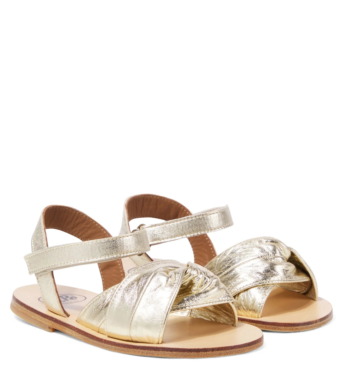 PèPè - Metallic leather sandals