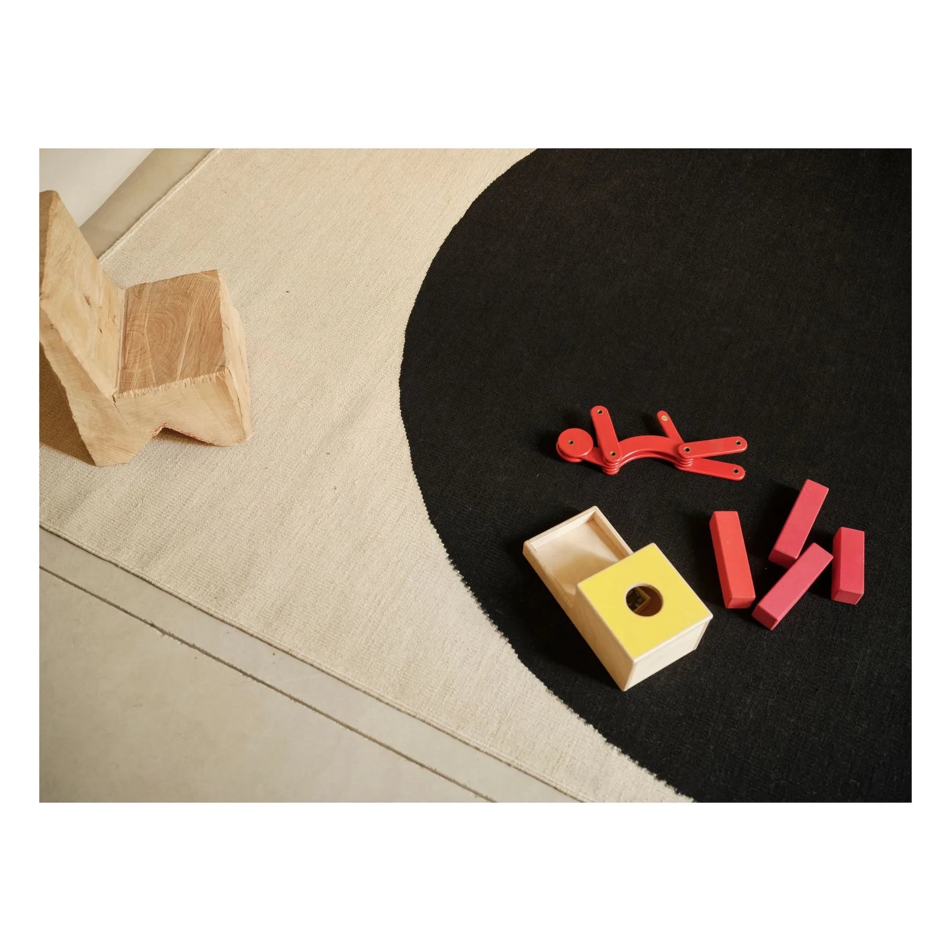 Nanimarquina - Topo rug, Marc Morro | Black
