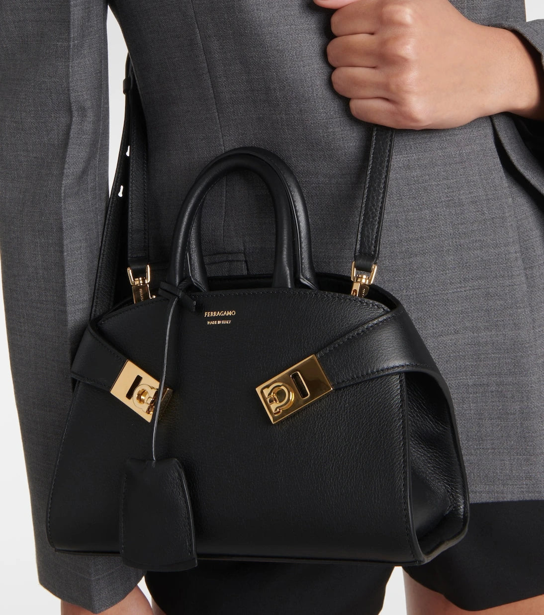 Ferragamo - Hug Mini leather tote bag