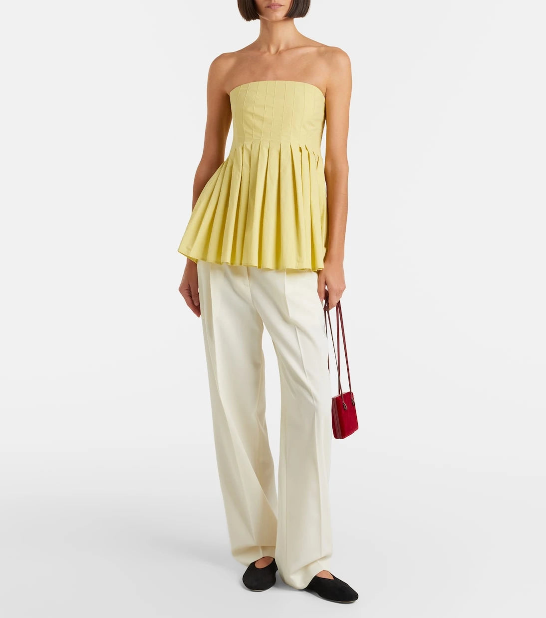 Proenza Schouler - White Label Avine peplum cotton top